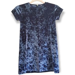 CREWCUTS holiday velvet navy size 7 dress